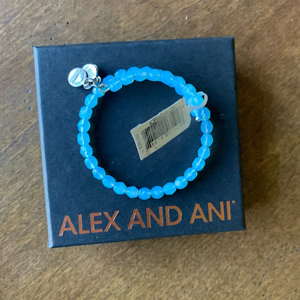 Alex and Ani Bracelet Bohemian
Jewel Wrap, Sky Blue NWT